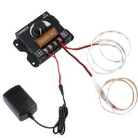 Contrôleur LED PWM ESANN DC12V 24V 30A avec bouton en acier inoxydable, variateur de lumière avec une charge maximale de 720W pour bandes LED