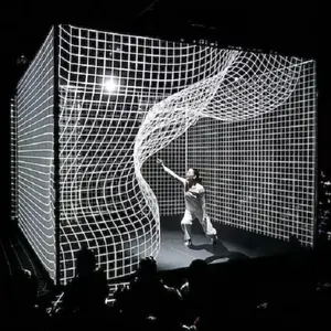 High transparency holographic mesh screen holographic projection system