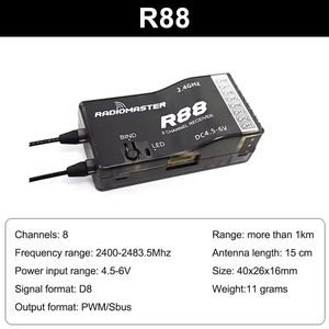 รีโมทคอนโทรล Radiomaster R81 R84 R86 R86C R88 V2 2.4GHz Nano Receiver 8CH SBus FPV โดรน อุปกรณ์เสริมสำหรับโดรน RC - Product Image 5