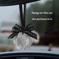 Diffuseur d'air pour voiture en gypse à la fleur de camélia, parfum longue durée pour placard, toilettes, tablette parfumée, décoration d'intérieur suspendue, aromathérapie