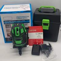Niveau Laser 3D à faisceau vert 360, Machine à niveau Laser rotatif 5 lignes