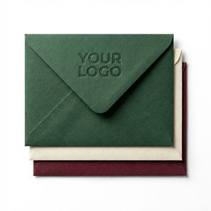 Enveloppe cadeau personnalisée de luxe en papier kraft brun recyclable pour l'Aïd Moubarak avec impression de logo - Product Image 4