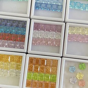 Provence gems perfect ice cut cubic zirconia fancy vivid colors loose crushed ice cut cz gems wholesale cheap price