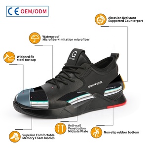 GUYISA Zapatos DE SEGURIDAD impermeables Zapatos DE SEGURIDAD industrial con punta de acero para senderismo al aire libre