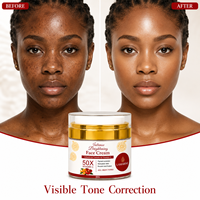 Crème Visage Éclaircissante Intense K-Beauty OEM au Collagène, Acide Hyaluronique et Tomate, Hydratante 50X Vitamine C pour Tous Types de Peau