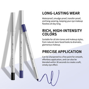 Eyeliner longue tenue Lakerain 24h, résistant à l'eau, anti-bavures, application précise et fluide, effet smoky, 12 couleurs - Product Image 3