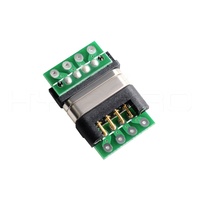 Conector Magnético de Alimentación Micro USB 3A, Diseño Inverso Negro Personalizado, 4 Pines, Macho y Hembra