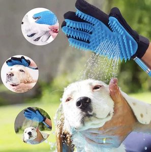 Petdom Pet lavaggio strumenti per la toelettatura guanto da bagno per animali domestici per gatti cani spazzola per la rimozione dei peli guanti per animali <span class=keywords><strong>pettine</strong></span> per massaggio da bagno - Product Image 2