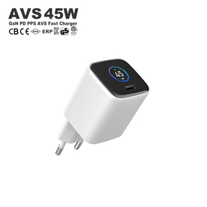 Cargador USB C GaN OEM de 45W con Pantalla, Adaptador de Corriente Tipo C con Carga Rápida AVS PD de 45W para <span class=keywords><strong>iPhone</strong></span> 15 16 17 Samsung S24 S25 - Product Image 2