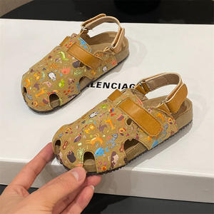 HIPPO KIDS Sandalias para niños Retro Zapatos de suela blanda para exteriores Estampado de <span class=keywords><strong>dibujos</strong></span> animados Niñas Zapatos de playa Zapatos casuales de verano - Product Image 3