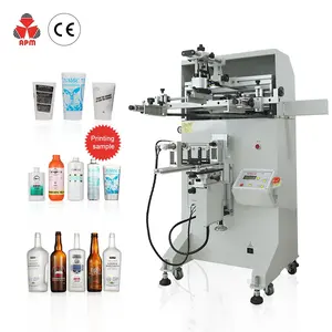 bottle cup tube mug single colour automatic screen printing machine for paper cups round on perfume bottles