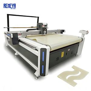 Machine de découpe à couteau oscillant CNC REMEYA pour mousse plastique PP, carton ondulé, boîte en carton auto-adhésive, mousse - Product Image 1