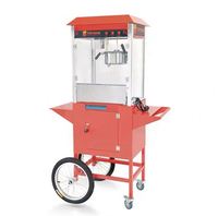Máquina de palomitas de maíz montada en un vehículo comercial máquina de palomitas de maíz tipo carrito