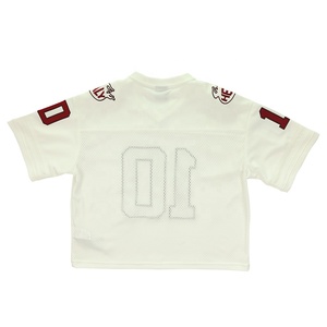 Maillot de football vintage ample et court pour homme HEALY, col en V, broderie personnalisée, streetwear rétro, haute qualité - Product Image 2