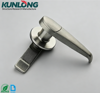 Ensemble de serrures cylindriques industrielles populaires en gros, en acier inoxydable, marque KUNLONG, entraxe 50 mm, 2 clés, ANSI Grade 1