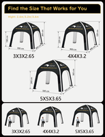 Tente d'événement gonflable CATC personnalisée avec logo, étanche, durable, certifiée CE, 3x3m, 4x4m, 5x5m, hermétique, promotion extérieure