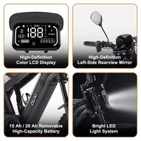 Bicicleta Eléctrica de Montaña GT20 Pro de 20 Pulgadas, con Doble Suspensión, 250W, para Adultos, Disponible en Almacén de la UE