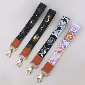 Custom Luxury Embossed Leather <b>Wristlet</b> Keychain Hand-Strap with <b>Wristlet</b> Phone Lanyard Printed Promotional Keychain & Carabiner - Product Image 6