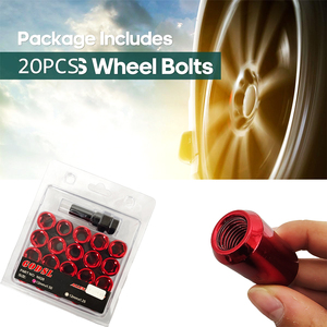Tuercas de Rueda Wheelsky de Acero Cromado Hexagonal M12x1.5 con Diseño de <span class=keywords><strong>Bellota</strong></span> de Colores - Product Image 5