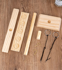 Anillo de madera con logo personalizado para adultos, juego de lanzamiento de 26x28x10cm con gancho de madera y anillo para jugar al ajedrez - Product Image 4