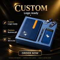 Ensemble cadeau de carnet en cuir PU avec logo personnalisé et stylo, journal d'affaires promotionnel pour entreprises