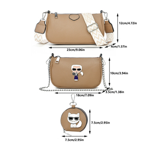 Ensemble de sacs mère et enfant, <span class=keywords><strong>sac</strong></span> tendance pour homme, <span class=keywords><strong>sac</strong></span> géométrique à <span class=keywords><strong>large</strong></span> bandoulière, <span class=keywords><strong>sac</strong></span> bandoulière pour femme - Product Image 6