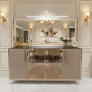 Set da Pranzo di Lusso Completo per 6 Persone, Tavolo e Sedie in Legno Moderno per Sala da Pranzo - Product Image 5