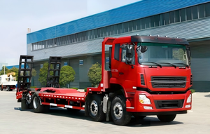Commercial Electric flatbed transporter flatbed transport truck Low Bed Excavator Carrier Truck for <b>Machinery</b> support OEM custom - Product Image 3
