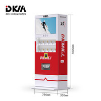 DKMVending High Tech Shopping Mall Airport Distributeur de pièces de monnaie souvenirs à écran tactile numérique avec écran publicitaire