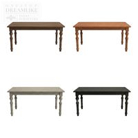 Table de banquet en bois robuste de style farmhouse extra large pour 10 personnes, idéale pour les mariages, les hôtels, les restaurants et les services de traiteur