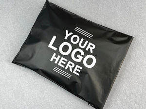 Tùy chỉnh in ấn bao bì nhựa màu đen Poly Túi Frosted cho quần áo may mặc T-Shirt - Product Image 5