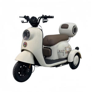 Tricycle cargo électrique 48V à carrosserie ouverte en acier pour adultes et seniors, puissance 600W, certifié CE, 2 passagers - Product Image 4