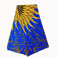 Tela de ankara 100% poliéster con diseño de moda, tejido africano estampado de cera para vestido de fiesta