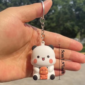 Portachiavi Bubu e Dudu, Orsetto Panda Yier che Dice <span class=keywords><strong>Ti</strong></span> Amo, Giocattolo Sonoro Luminoso, Statuette Anime, Ornamento per Telefono, Decorazione per Borsa, Regalo per Coppie - Product Image 5