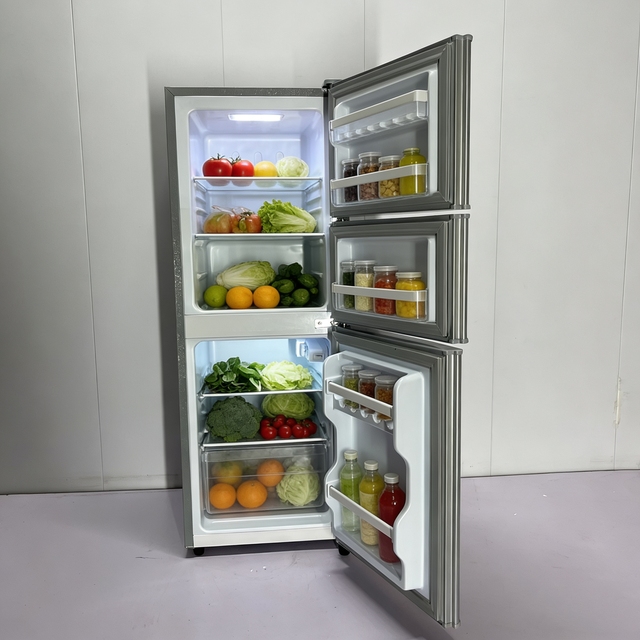 Hot Selling Large Capacity Three-door Multifunctional Household Energy-saving Refrigerator Freezer 136/178