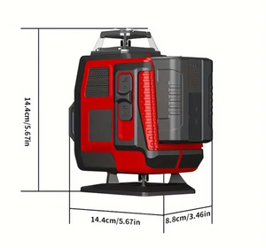 <span class=keywords><strong>Niveau</strong></span> <span class=keywords><strong>laser</strong></span> vert industriel à auto-nivellement 360° avec batterie au lithium pour la construction et la pose d'images, 12 lignes, garantie 1 an - Product Image 2