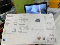 Diamante CVD Cultivado en Laboratorio, Corte Brillante Redondo, 0.5ct 0.7ct 1ct, Color D F, VS1, Certificado IGI, Excelente para Joyería