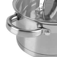 Casserole en acier inoxydable 201, finition miroir, satinée et polie, ustensiles de cuisine, cuisine