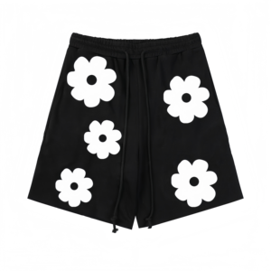 Nuovi <span class=keywords><strong>Pantaloncini</strong></span> da Uomo Pesanti con Stampa Puff, 100% Cotone, Casual <span class=keywords><strong>Streetwear</strong></span>, Chiusura con Elastico in Vita Media, Hot Shorts - Product Image 4