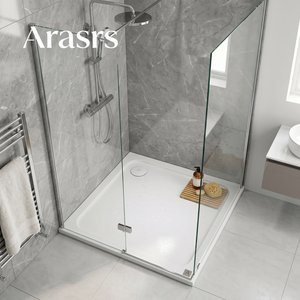 <span class=keywords><strong>Receveur</strong></span> de douche surélevé DMC avec kit de rehausseur, installation facile, étanche, non poreux, pour petite maison européenne et camping-car - Product Image 2