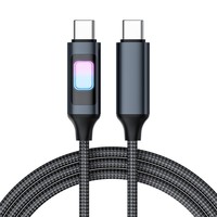 Câble de charge rapide USB C 60W en alliage d'aluminium de haute qualité |   Cordon long et durable pour ordinateur portable, téléphone, tablette, 3 couleurs, 1 mètre