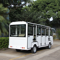 Bus touristique électrique miniature 14 places, moteur AC 72V/7.5KW, certifié CE, pour hôtel, parc, ville, navette touristique