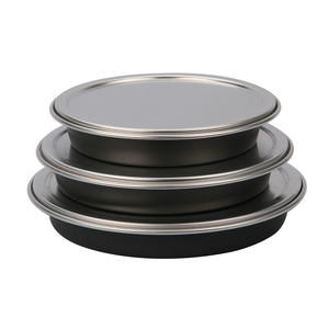 Juego <span class=keywords><strong>de</strong></span> Moldes para Pizza <span class=keywords><strong>de</strong></span> 6, 7, 8, 9, 10, 12, 13, 14 y 15 Pulgadas, Hechos en China, <span class=keywords><strong>de</strong></span> Aleación <span class=keywords><strong>de</strong></span> Aluminio, con Tapa, Bandeja para Hornear, Plato para Pizza - Product Image 3