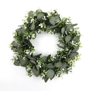 Artificial Eucalyptus Wreath 30cm-100cm Wall Mount Home Decoration <b>Wedding</b> <b>Prop</b> Plastic Material - Product Image 5