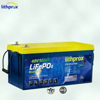 Lithprox 48V 100AH 5KW LiFePO4 Batterie à décharge profonde pour camping-car avec BMS intelligent RS485, borne M8, 6000+ cycles, CE RoHS IP67, OEM ODM