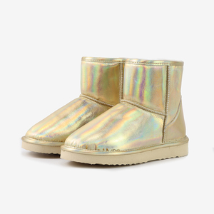 <span class=keywords><strong>Stivaletti</strong></span> da Neve Invernali Caldi Personalizzati e Lussuosi da <span class=keywords><strong>Donna</strong></span> con Tomaia in Vera <span class=keywords><strong>Pelle</strong></span> e Pelliccia di Montone Shearling Originale - Product Image 4