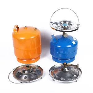 Low Price Ce Approved Mini Portable Small Butane Gas Cylinder Refillable 2kg Camping Gas Cooker Lpg Gas Stove and Cylinder