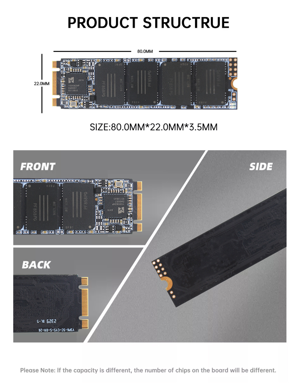 M2 480GB NVMe 2280 SSD for Internal Laptop Use - High-Speed Green