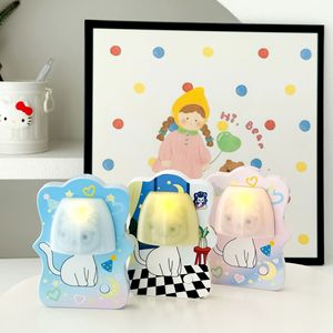 Cartoon Cat Night Light LED Warm White <b>Mini</b> Mushroom Shape With Magnetic Base For <b>Desk</b> Or Fridge Decor - Product Image 1