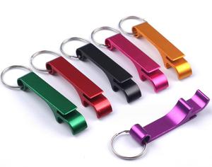 Décapsuleur de bière portable en gros, porte-clés mini de poche en alliage d'aluminium, ouvre-bouteille de boisson, cadeaux pour fêtes de mariage - Product Image 1